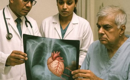 முன்னாள் ஜனாதிபதி ரணிலுக்கு உடனடி இதய அறுவை சத்திரசிகிச்சைக்கு மருத்துவர்கள் பரிந்துரை.