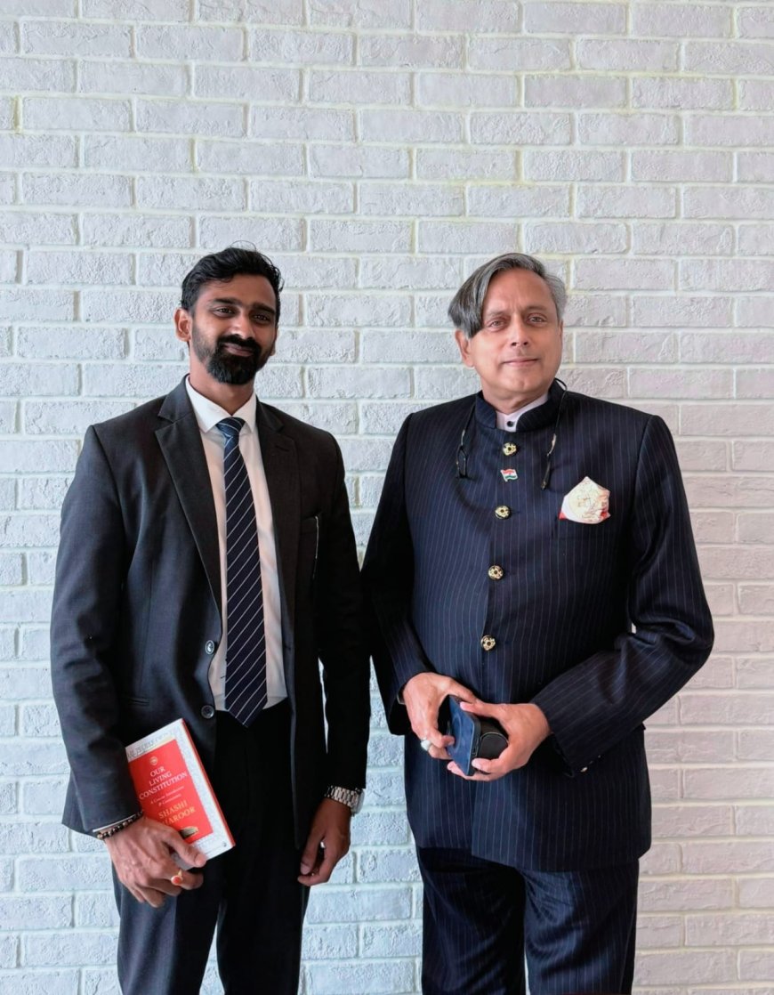 இந்திய நாடாளுமன்ற உறுப்பினர் சஷி தரூர் - ஜீவன் தொண்டமான் சந்திப்பு!