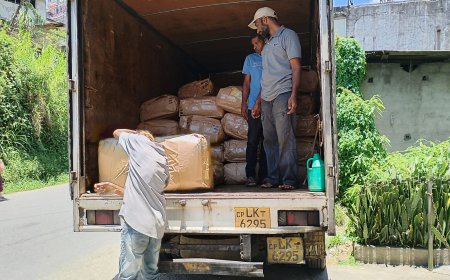 பாவனைக்கு உதவாத கழிவு தேயிலை பொதி ஹட்டன் நகரில்