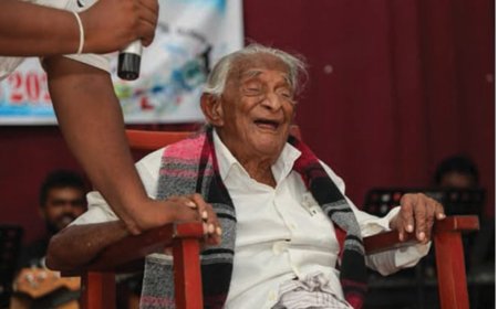 இலங்கையின் மூத்த தந்தைக்கு 110 வயது!
