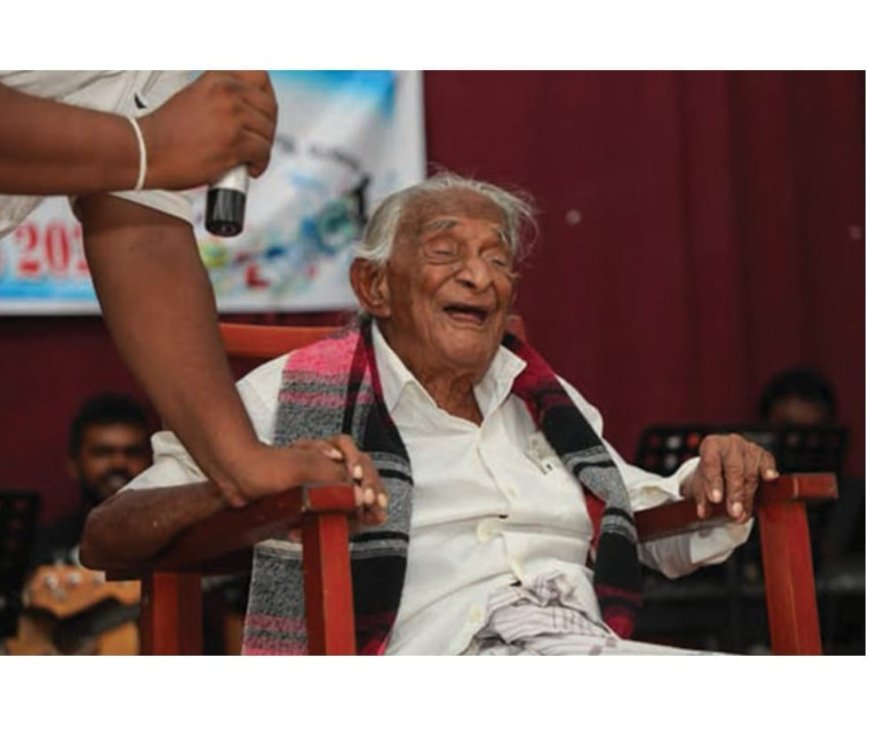 இலங்கையின் மூத்த தந்தைக்கு 110 வயது!