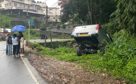 மஸ்கெலியா ஹட்டன்  பிரதான வீதியில் விபத்து!