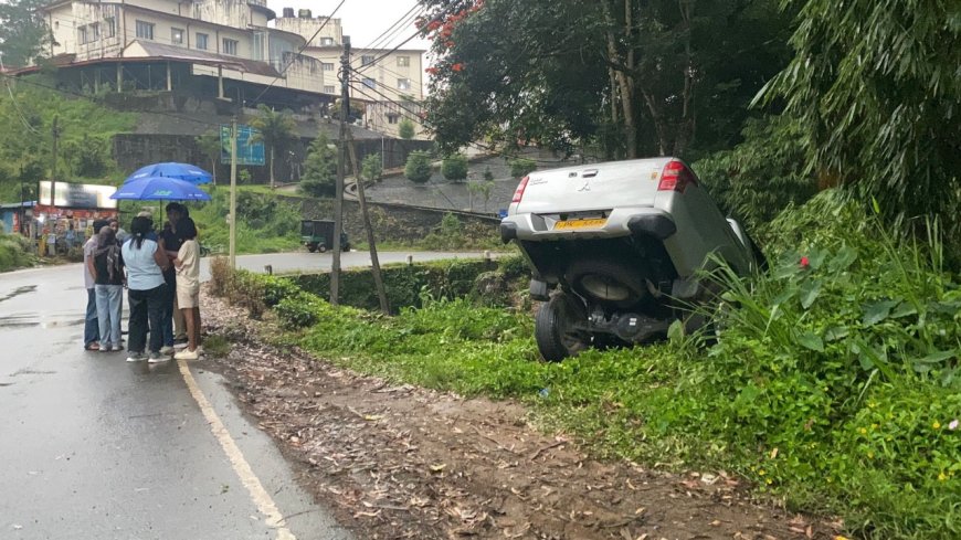 மஸ்கெலியா ஹட்டன்  பிரதான வீதியில் விபத்து!