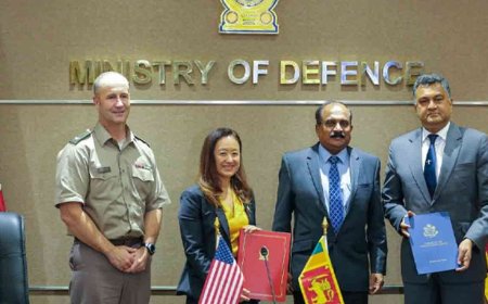 அமெரிக்கவுடனான பாதுகாப்பு ஒப்பந்தம் கைச்சாத்து.