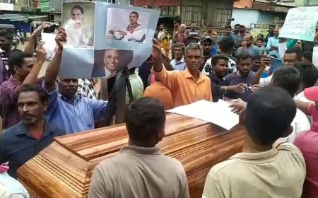 பெருந்தோட்ட மக்களின் சம்பளத்தை எதிர்த்த அரசியல்வாதிகளின் கொடும்பாவிகள் எரிப்பு!