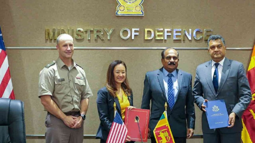 அமெரிக்கவுடனான பாதுகாப்பு ஒப்பந்தம் கைச்சாத்து.