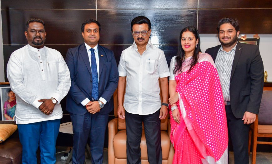 முதலமைச்சர் மு.கா ஸ்டாலினை சந்தித்தார் பிரதி அமைச்சர் பிரதீப்