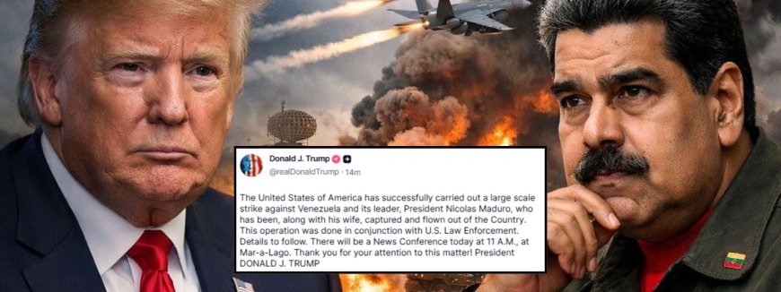 அமெரிக்கா, வெனிசுலா ஜனாதிபதி மதுரோ மற்றும் அவரது மனைவியை கைது ட்ரம்ப் அறிவிப்பு