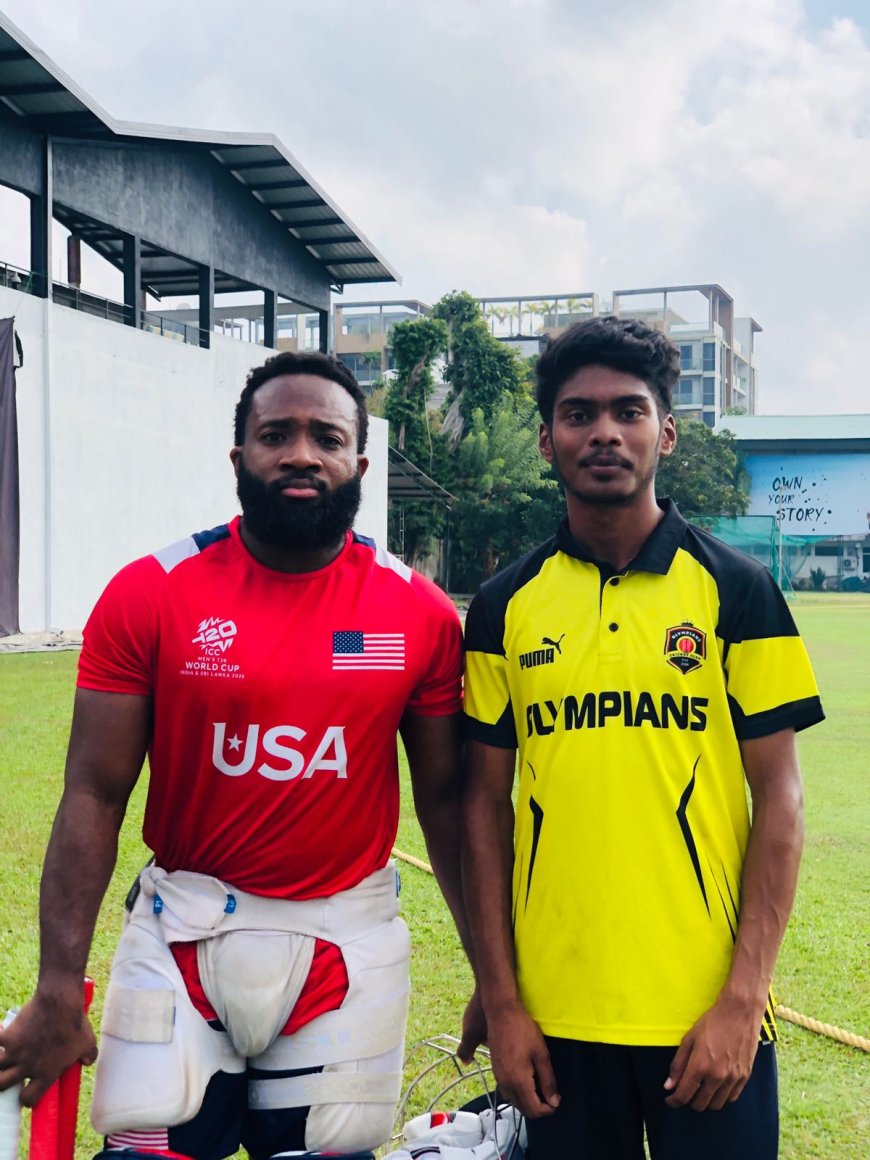 USA அணிக்கான வலைப்பந்து வீச்சாளராக தெரிவான மலையக  வீரர் ரவிகுமார் அபிஷேக்